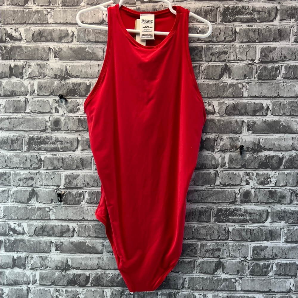 NWT PINK Red Sleeveless Bodysuit